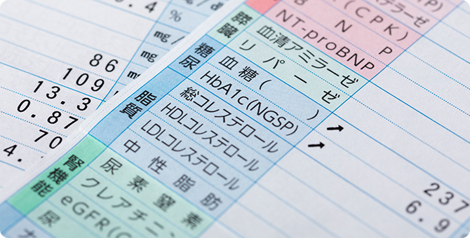血糖値・HbA1c・甲状腺の当日検査が可能